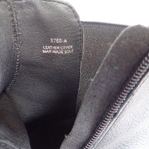 Avellini Leather Ankle Boot Booties Women's Size 37 Chunky Heeled - Picture 10 of 10